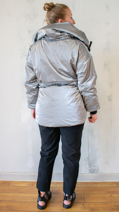 Silver Puffer Jacket