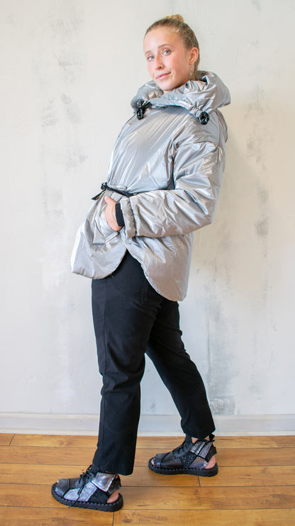 Silver Puffer Jacket