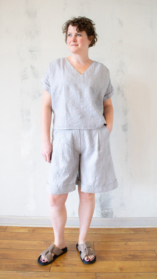 Embroidered Linen Top (Multiple Colors)