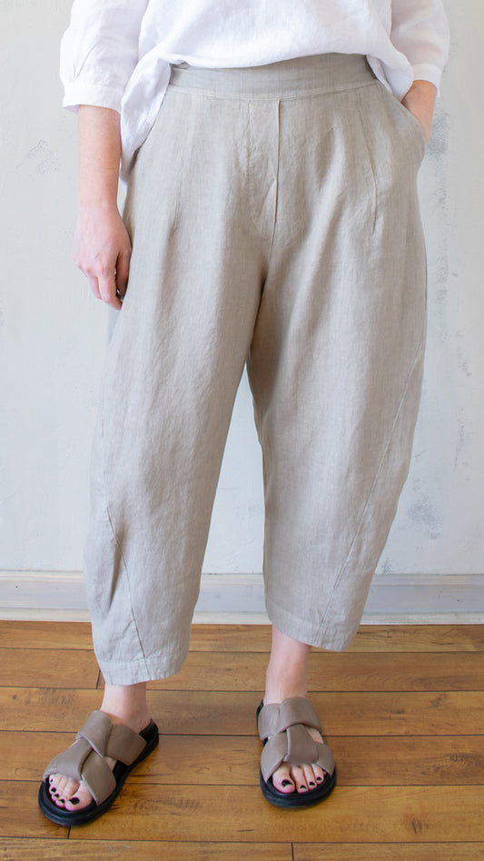 Linen Barrel Trouser (Multiple Colors)