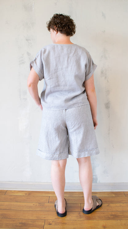 Embroidered Linen Top (Multiple Colors)