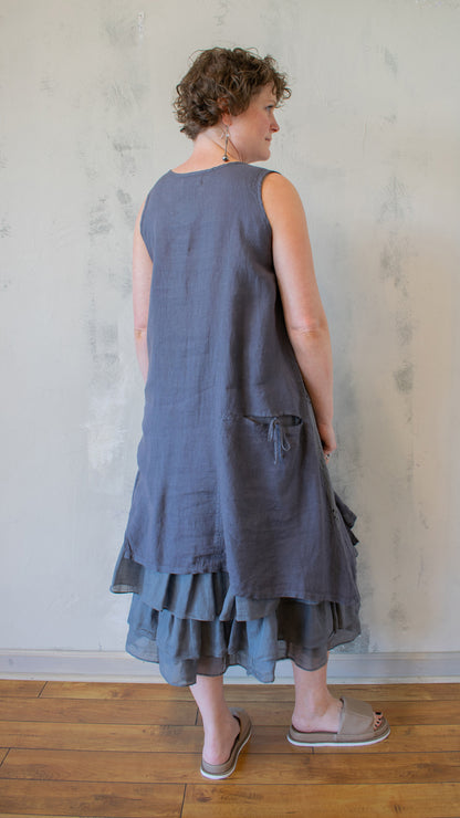 Eyelet Tunic in Smoke