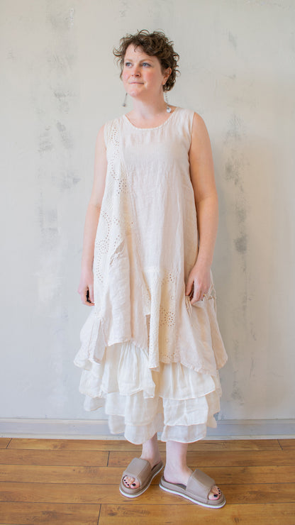 Eyelet Tunic in Cream