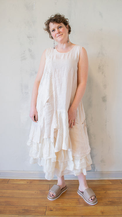 Eyelet Tunic in Cream