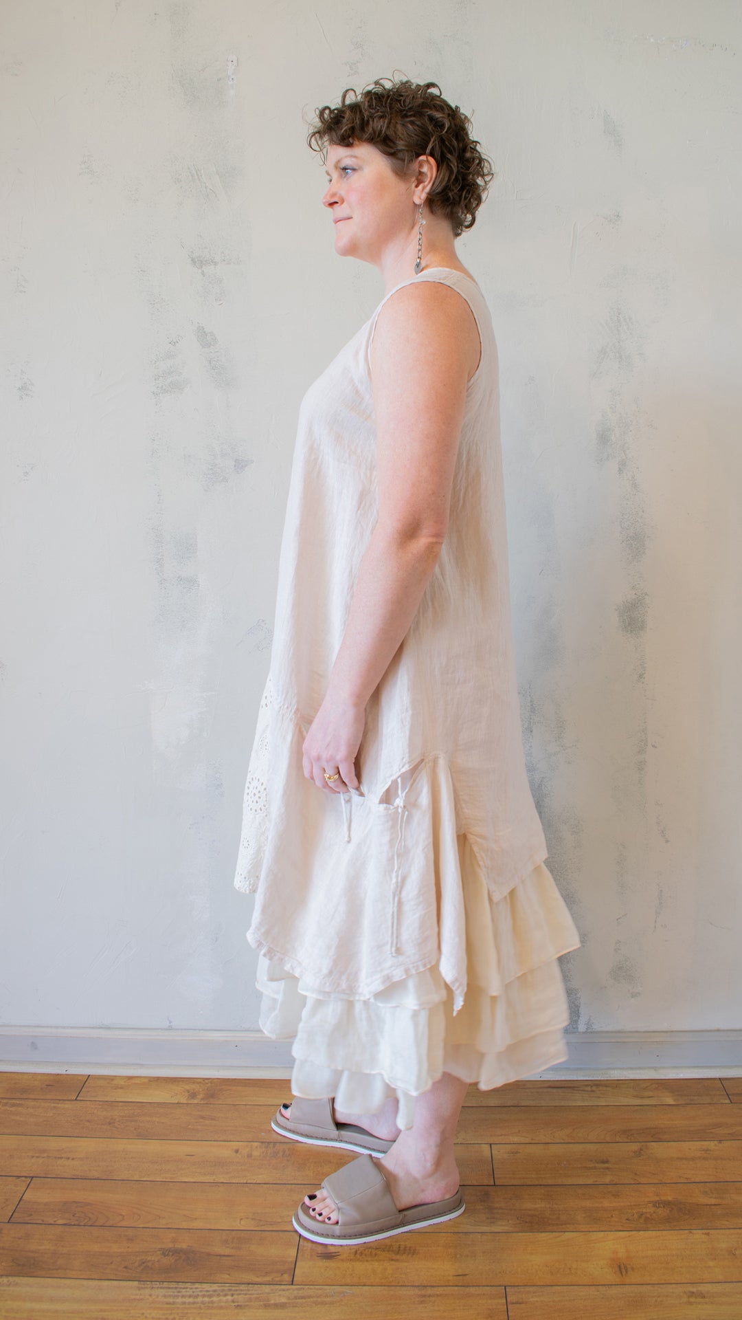 Eyelet Tunic in Cream