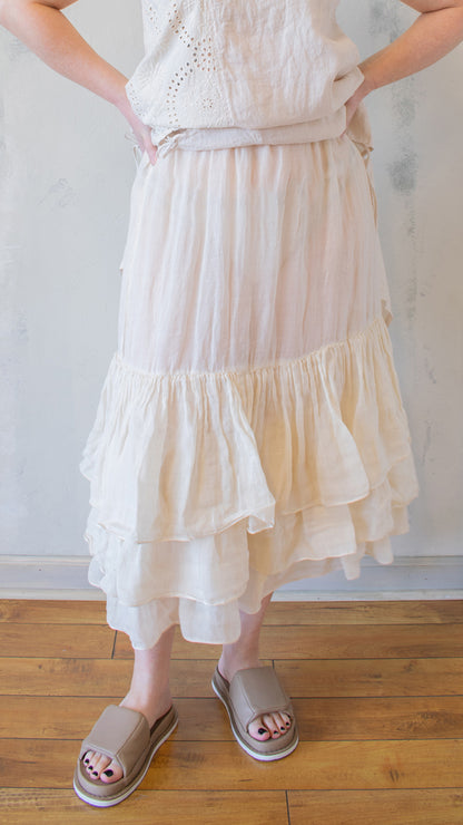 Ramie Slip Skirt (Multiple Colors)