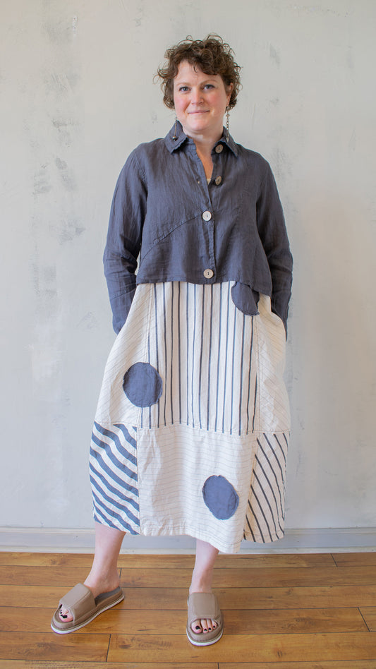 Cropped Jacket in Smoke