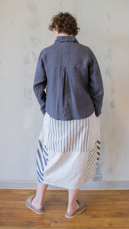 Cropped Jacket in Smoke