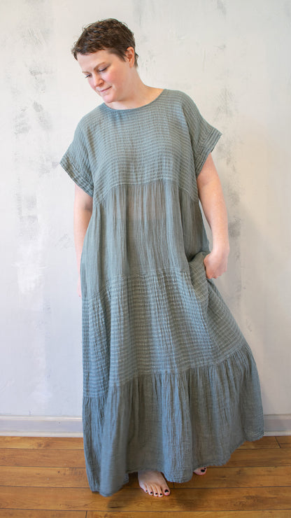 Vestito Botticelli in Eucalipto