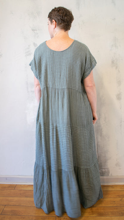 Vestito Botticelli in Eucalipto