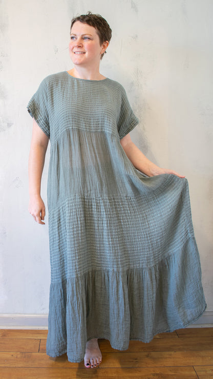 Vestito Botticelli in Eucalipto