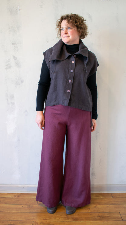 Heavy Linen Irene Vest (Multiple Colors)