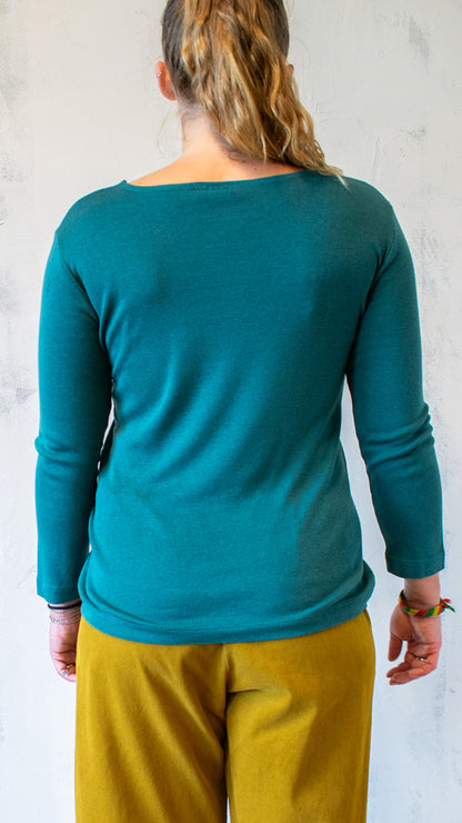 Long Sleeve Shell Top (Multiple Colors)