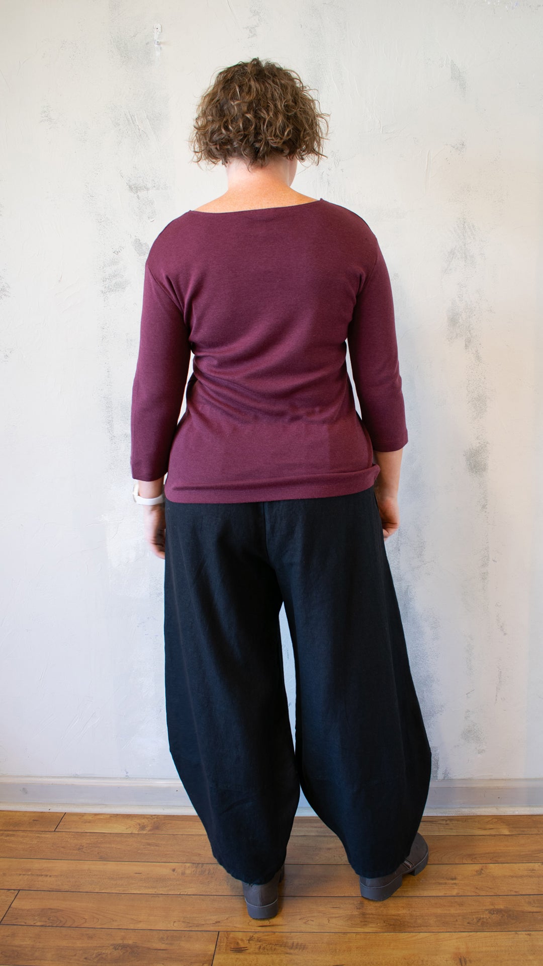 Tencel Rib 3/4 Sleeve Top (Multiple Colors)