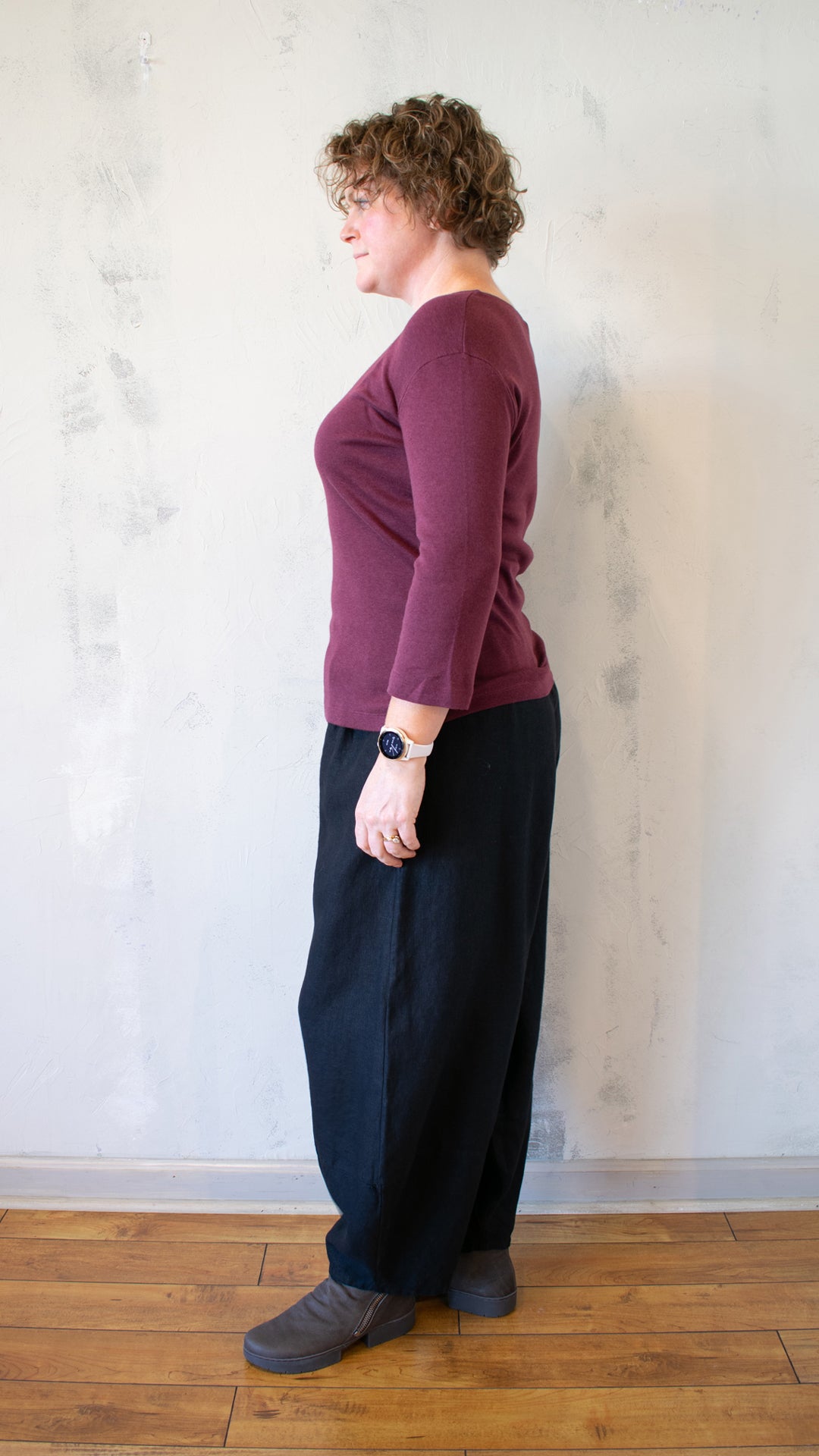 Tencel Rib 3/4 Sleeve Top (Multiple Colors)