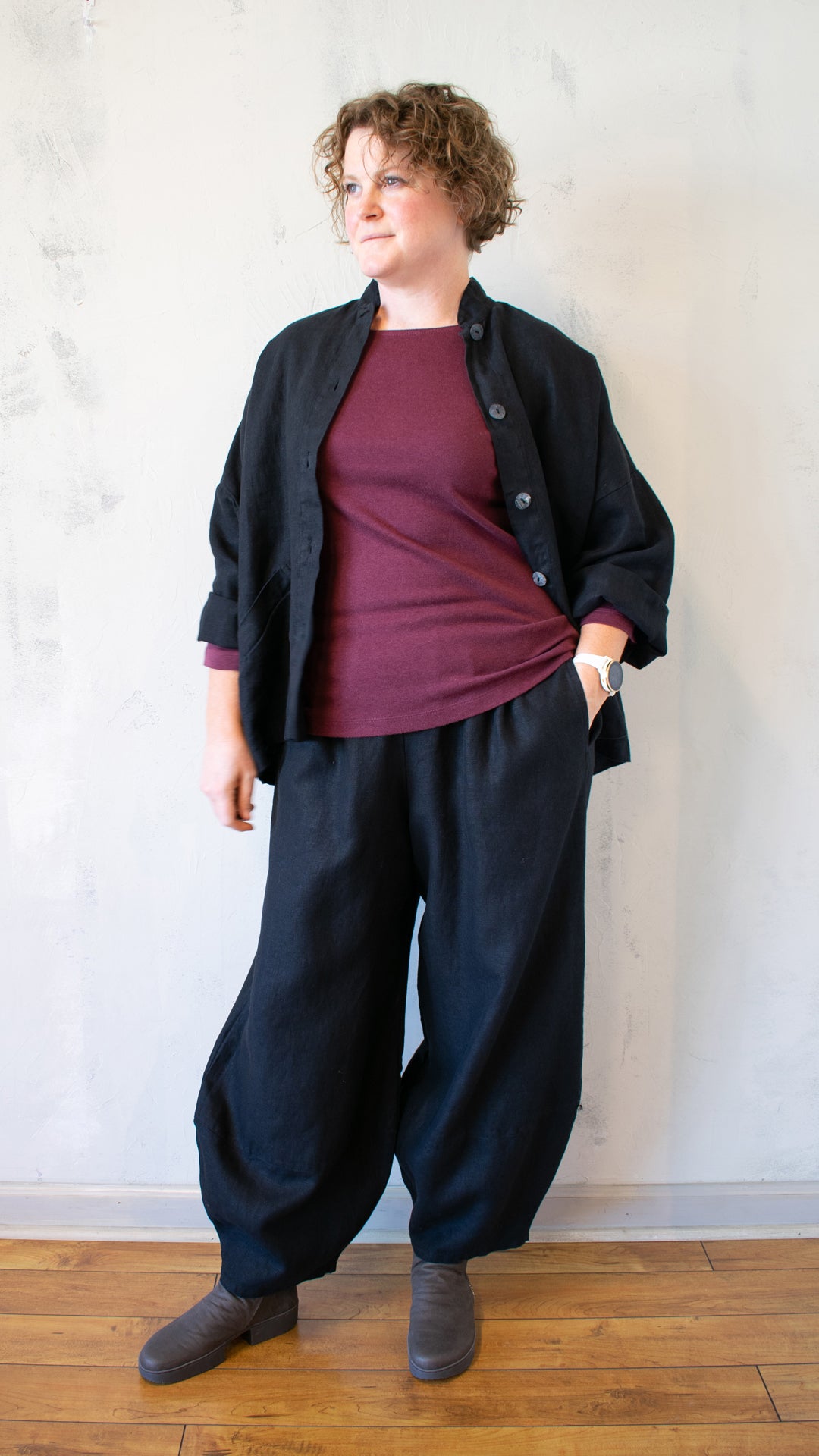 Tencel Rib 3/4 Sleeve Top (Multiple Colors)