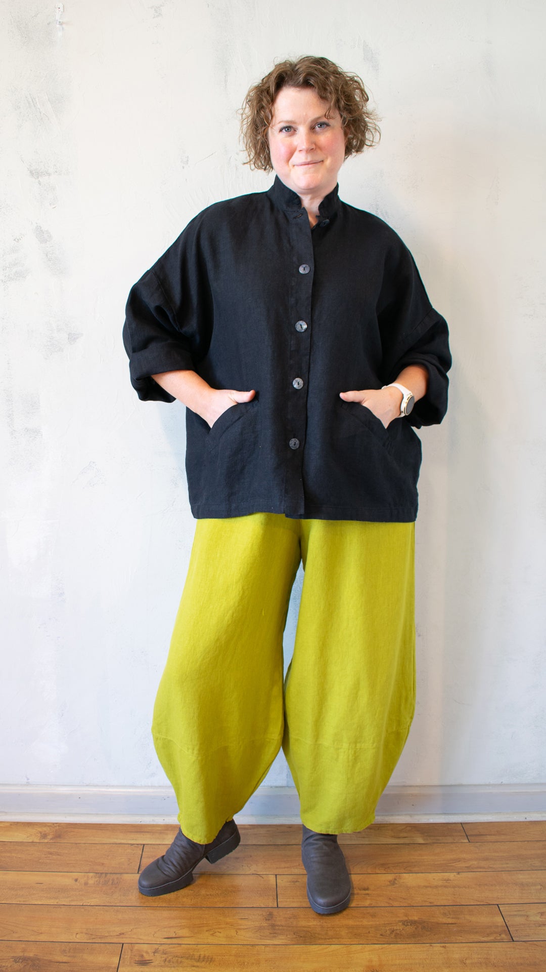 Heavy Linen Danuta Jacket (Multiple Colors)