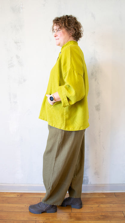Heavy Linen Danuta Jacket (Multiple Colors)