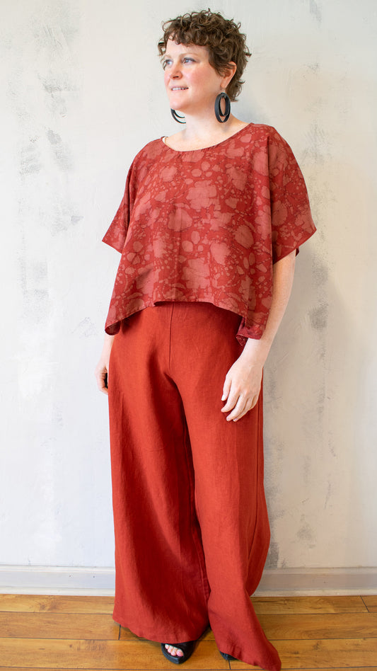 Block Print in Red