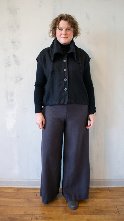 Heavy Linen Irene Vest (Multiple Colors)