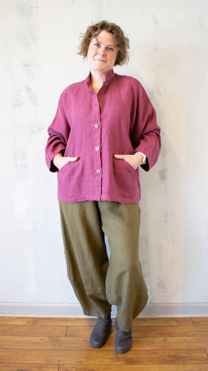 Heavy Linen Danuta Jacket (Multiple Colors)