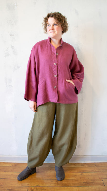 Heavy Linen Danuta Jacket (Multiple Colors)