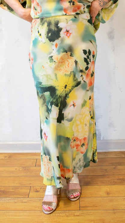 Long Bias Skirt in Giardino