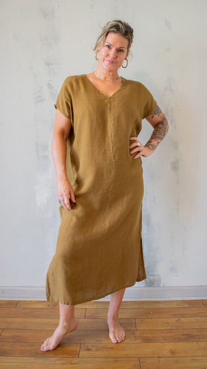 Rebecca Dress in Linen (Multiple Colors)