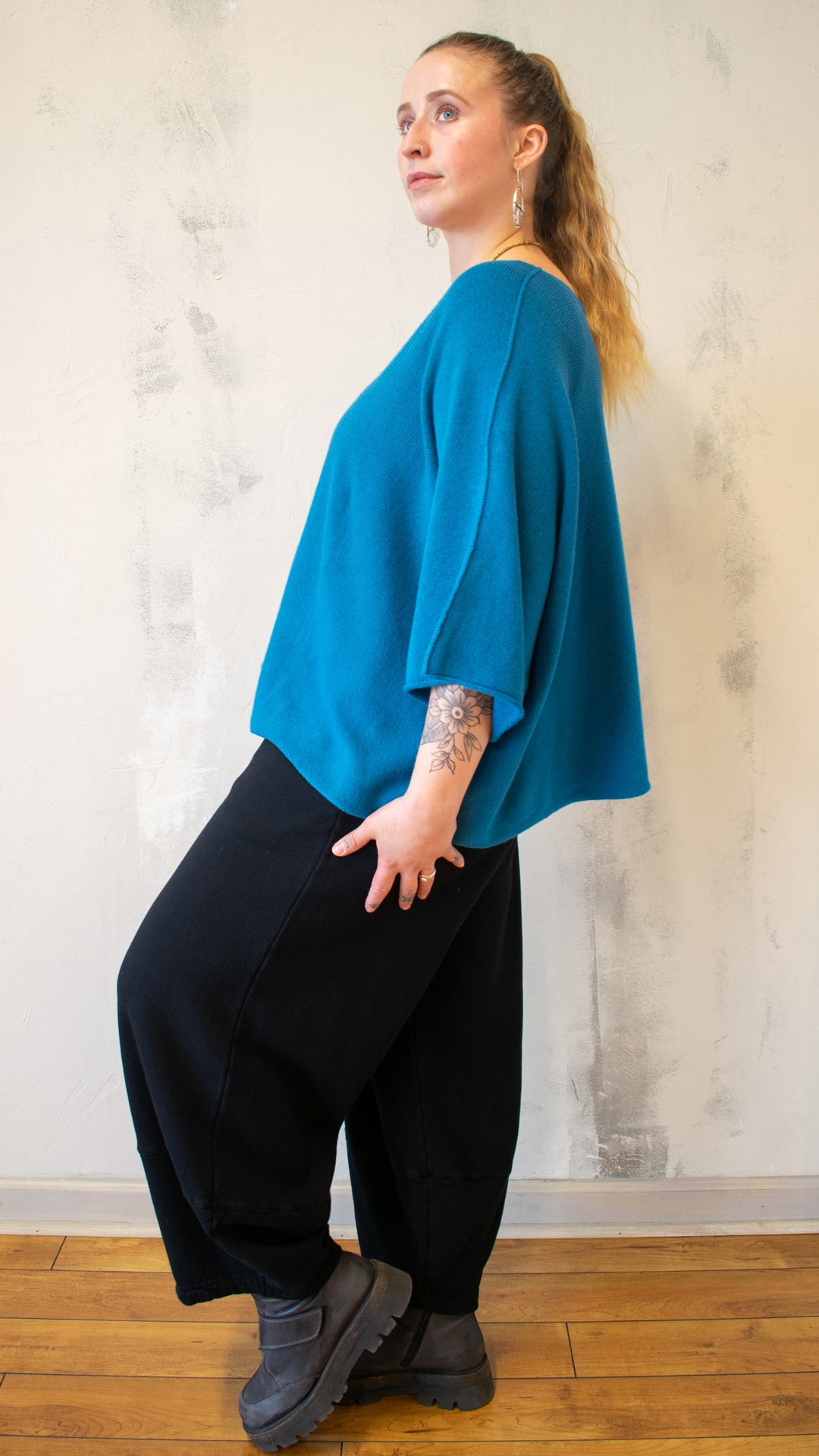 Boxy V-Neck Sweater (Multiple Colors)