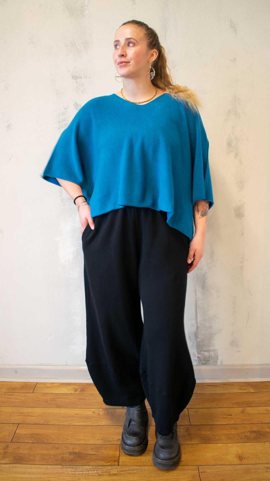 Boxy V-Neck Sweater (Multiple Colors)