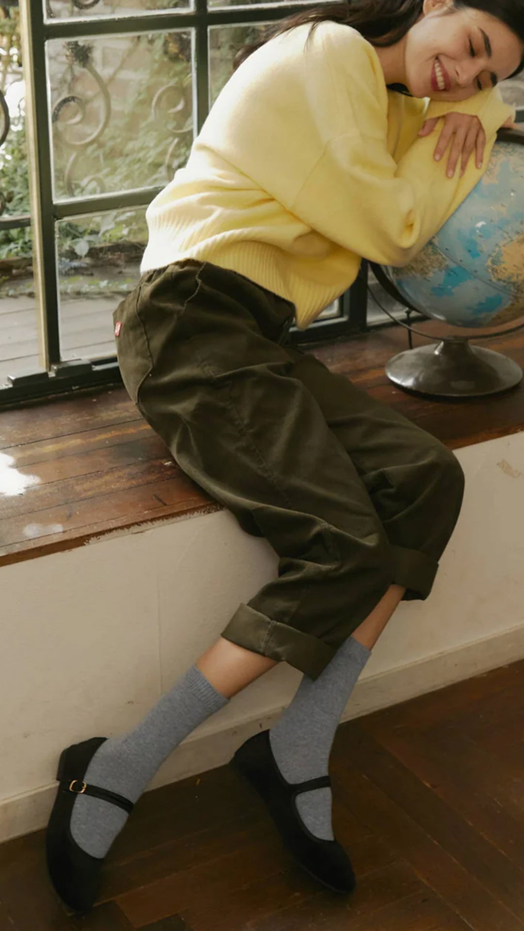 Cashmere Wool Crew Socks