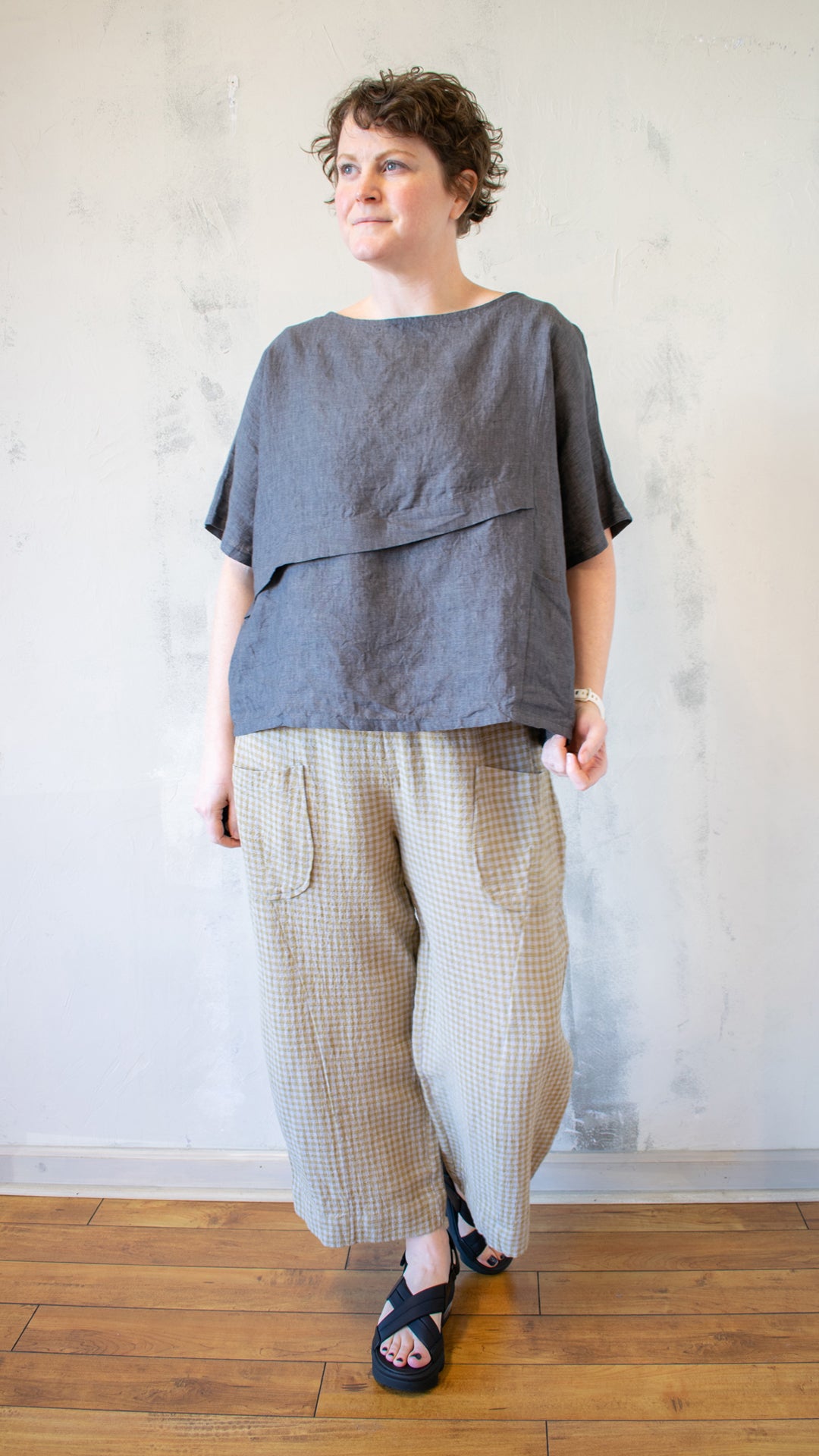 Ally Top in Charcoal