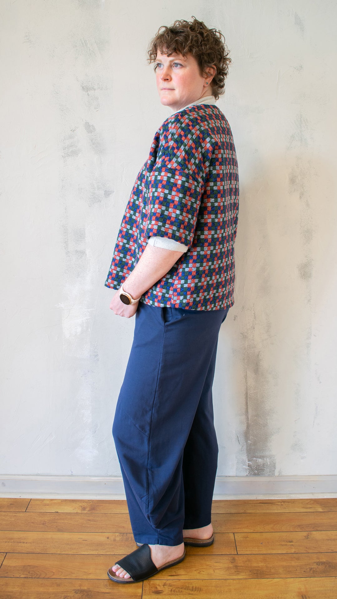 Woven Plaid Jacket