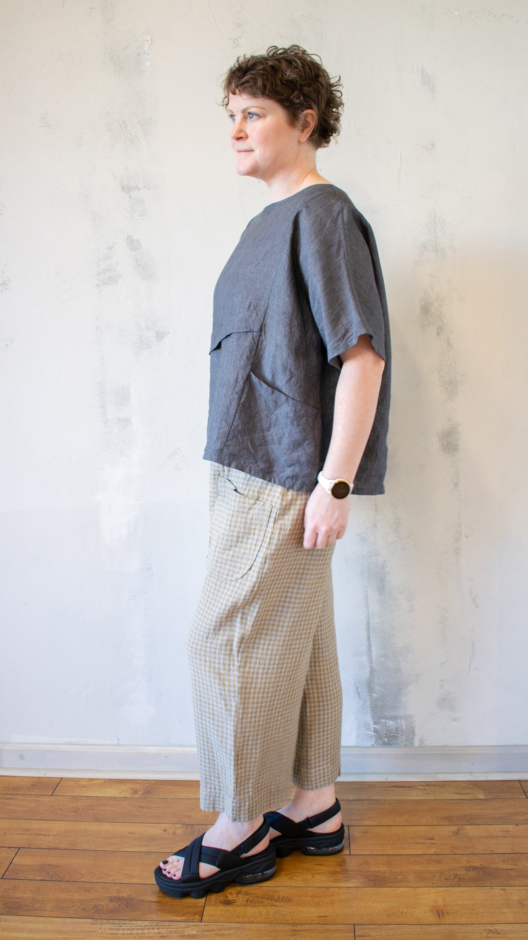 Ally Top in Charcoal