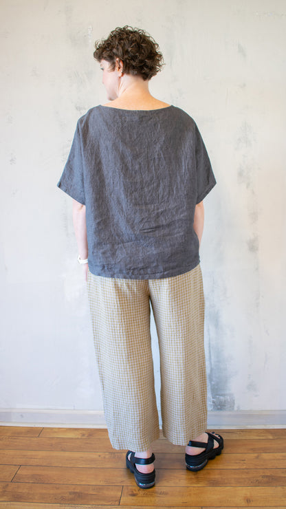 Ally Top in Charcoal