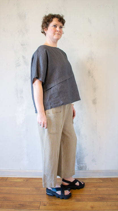 Ally Top in Charcoal