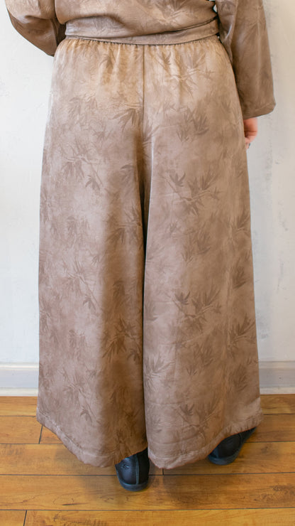 Almond Wide Leg Pant