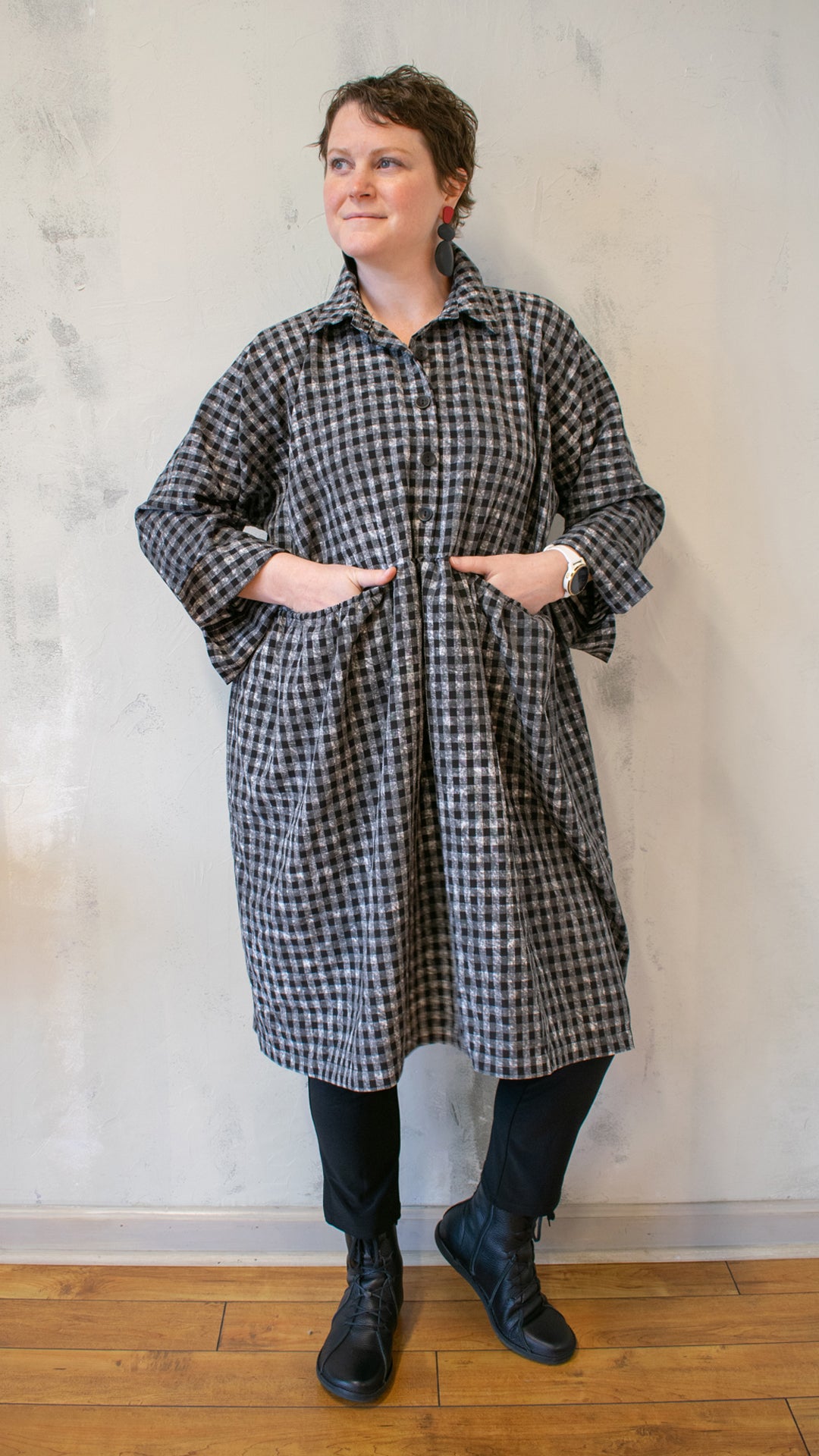 Check Tunic Dress