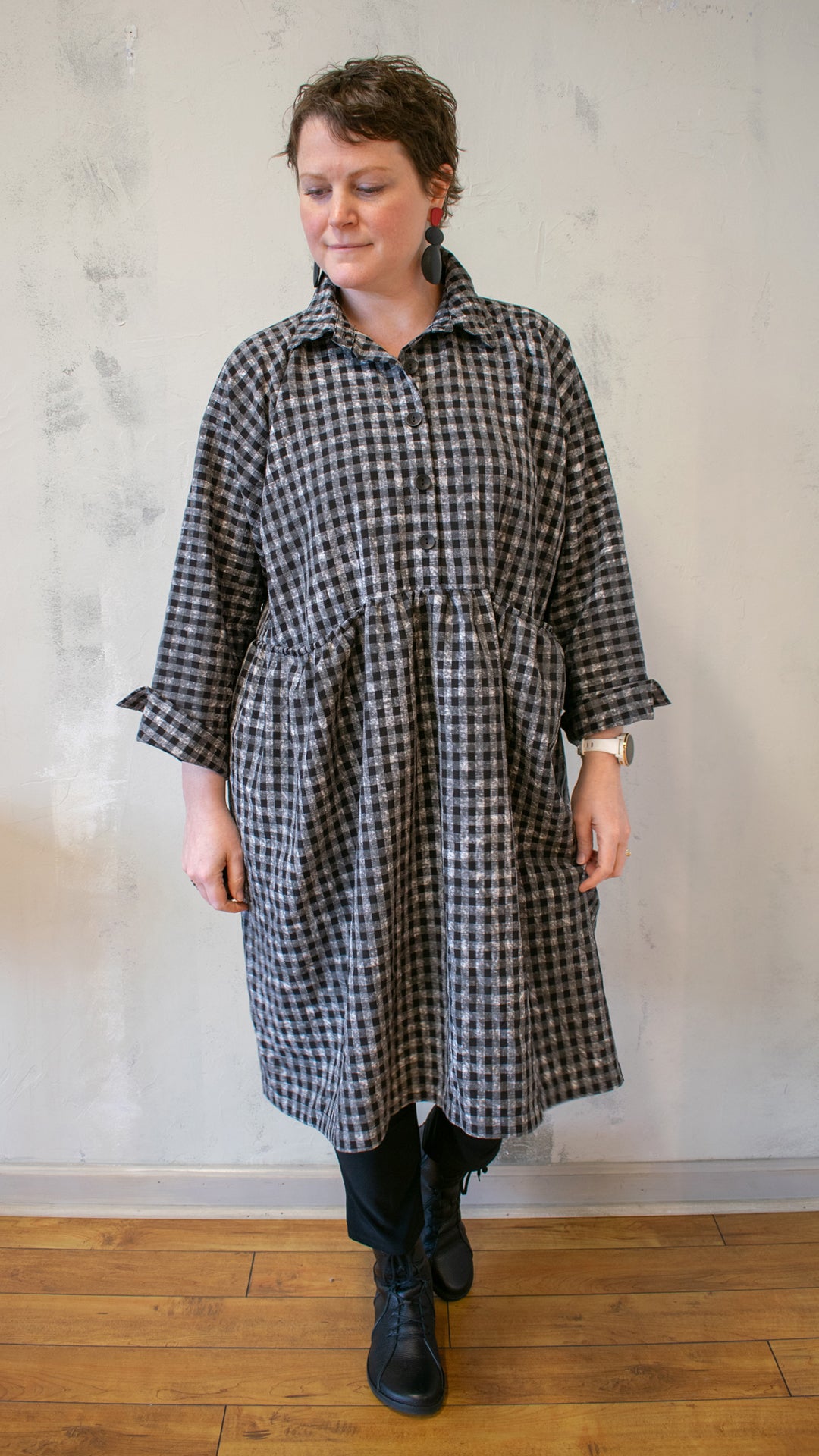 Check Tunic Dress