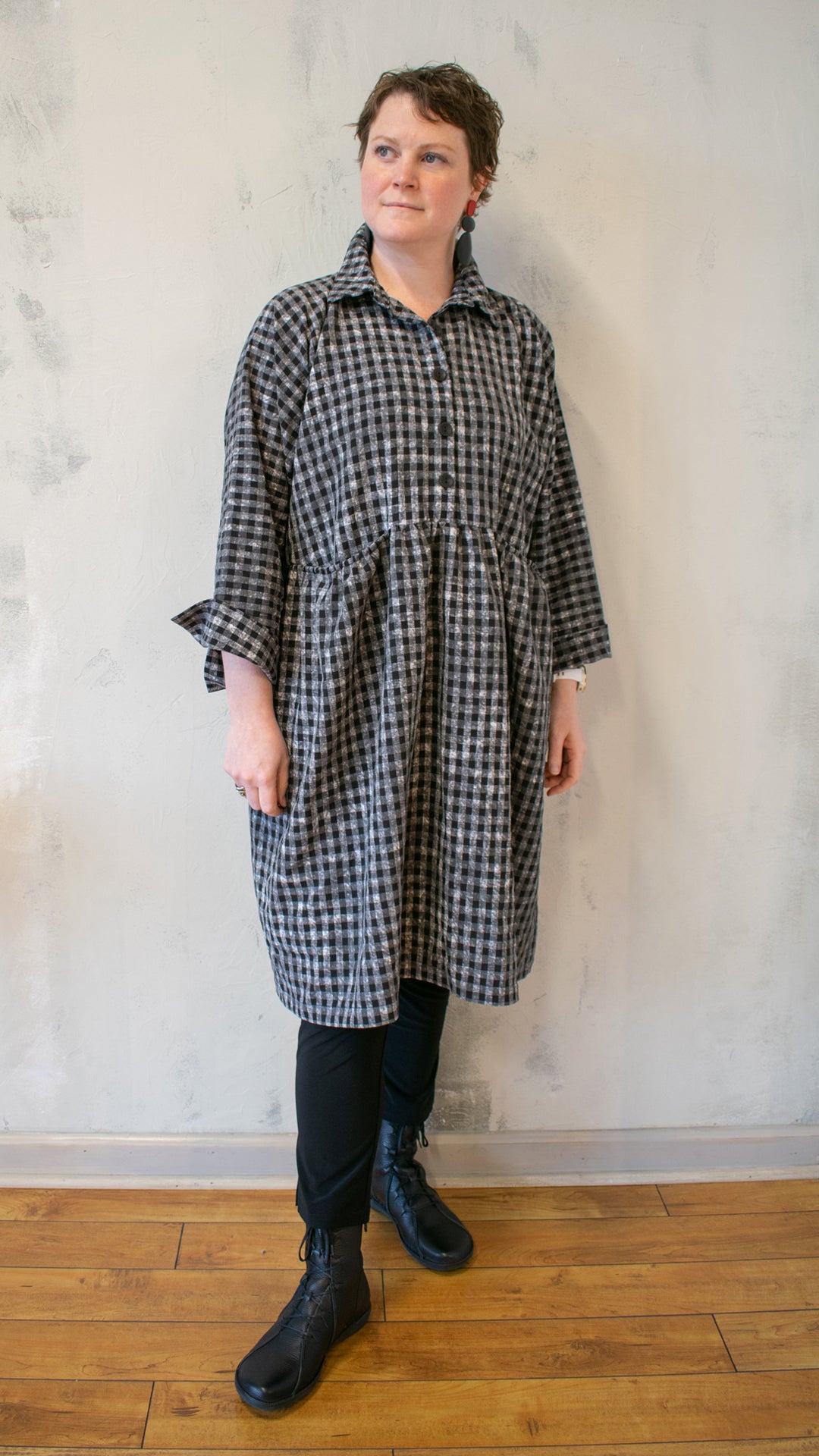 Check Tunic Dress
