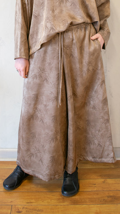 Almond Wide Leg Pant