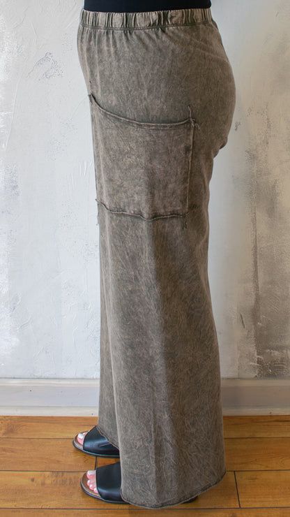 Full Pant in Olive Melange