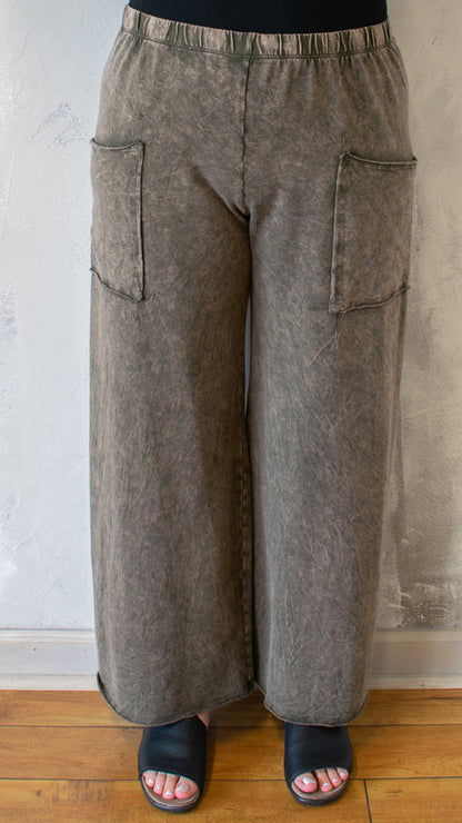 Full Pant in Olive Melange
