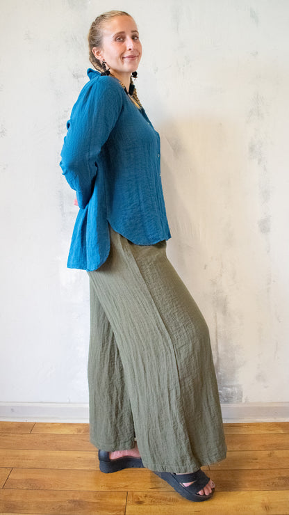 Wide Leg Pocket Pant (Multiple Colors)
