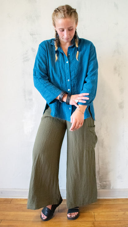 Crop Easy Shirt (Multiple Colors)