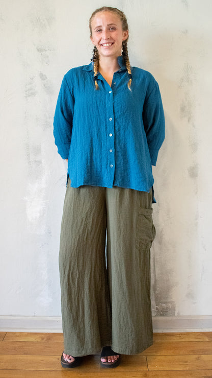 Crop Easy Shirt (Multiple Colors)