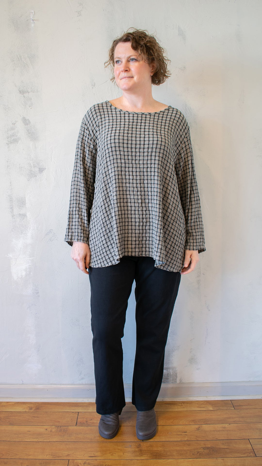 3/4 Sleeve A-Line Top