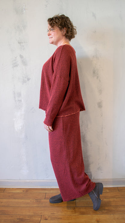 Oversize Pocket Pullover - Marled Sweater Knit