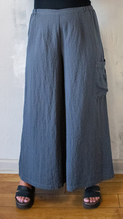 Wide Leg Pocket Pant (Multiple Colors)