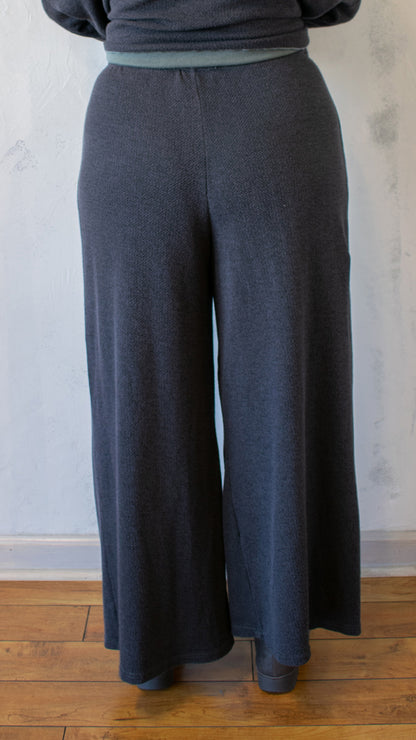 Cropped Pant - Marled Sweater Knit